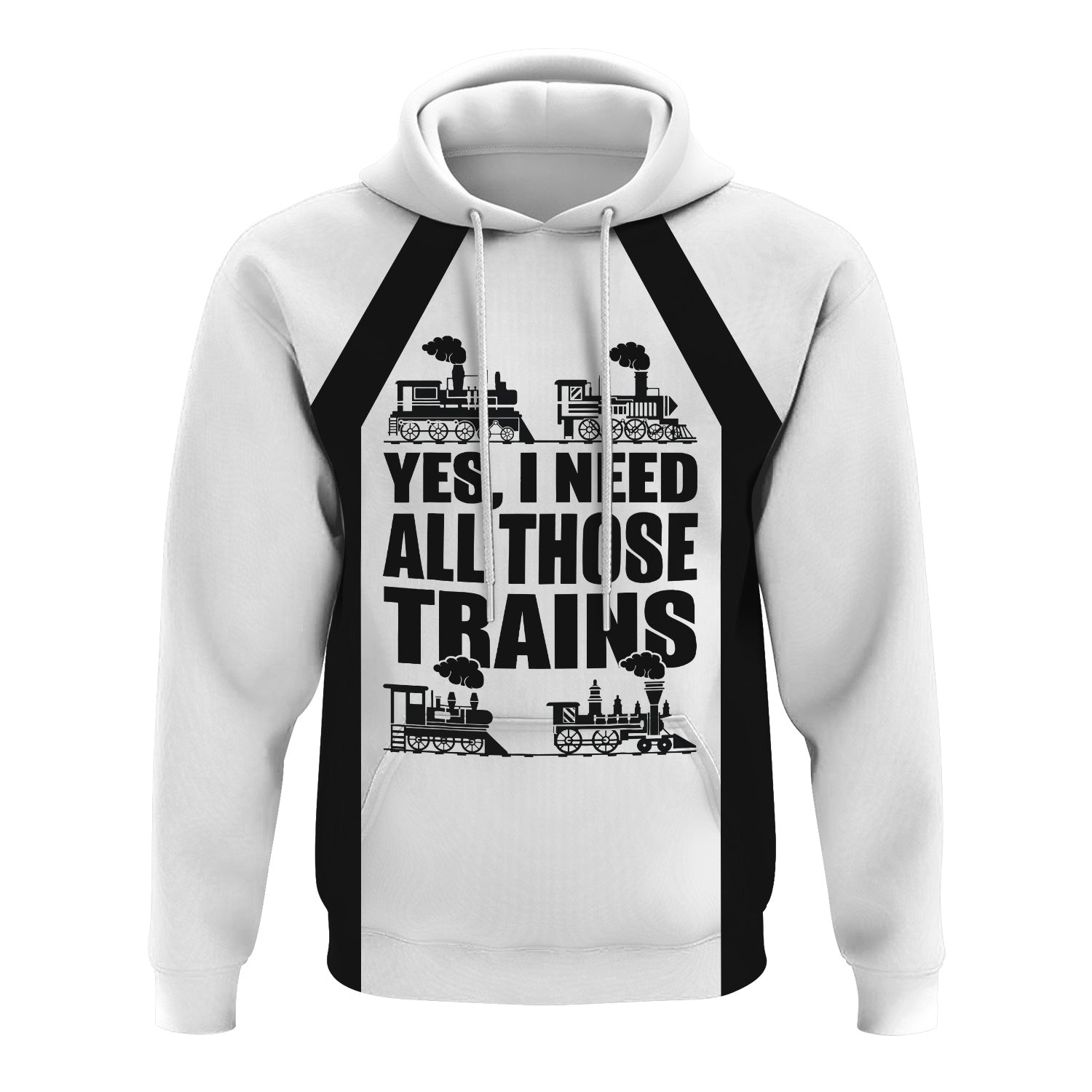 Railspirit Custom Name Norfolk Southern Railway Hoodie Yes I Need All Those Train Printed Zip Hoodie