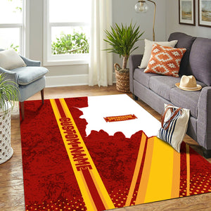 Railspirit Personalized Chicago South Shore and South Bend Railroad Area Rug Vintage All Over Printed Rug
