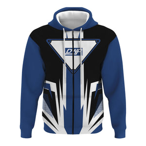 Railspirit Duluth, Winnipeg and Pacific Railway Hoodie Bold Graphic Style All Over Printed Zip Up Hoodie