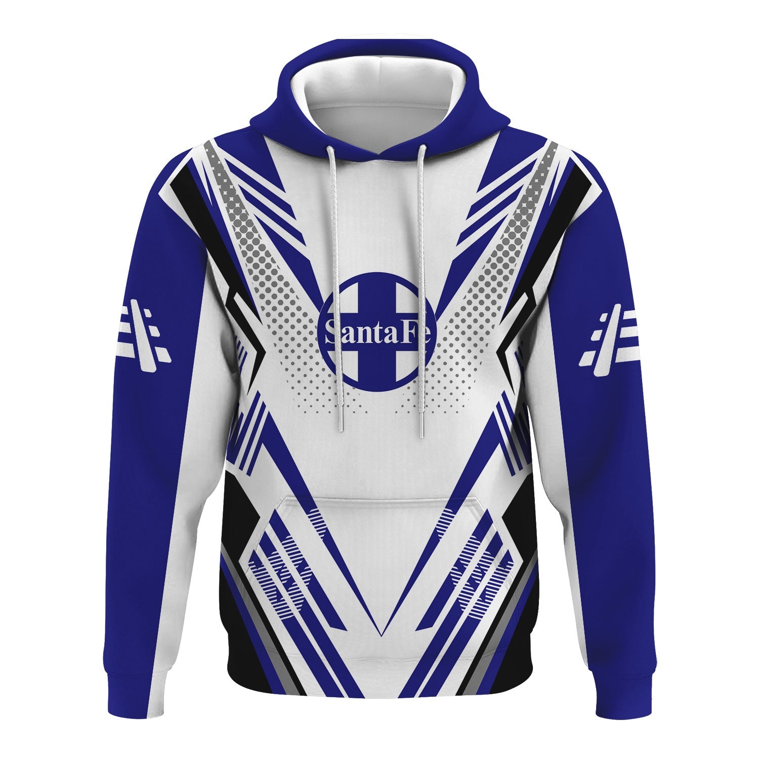 Railspirit Personalized Santa Fe ATSF Railway Hoodie Railroad Tribute Design Atchison, Topeka and Santa Fe Train Zip Up Hoodie for Train Lovers