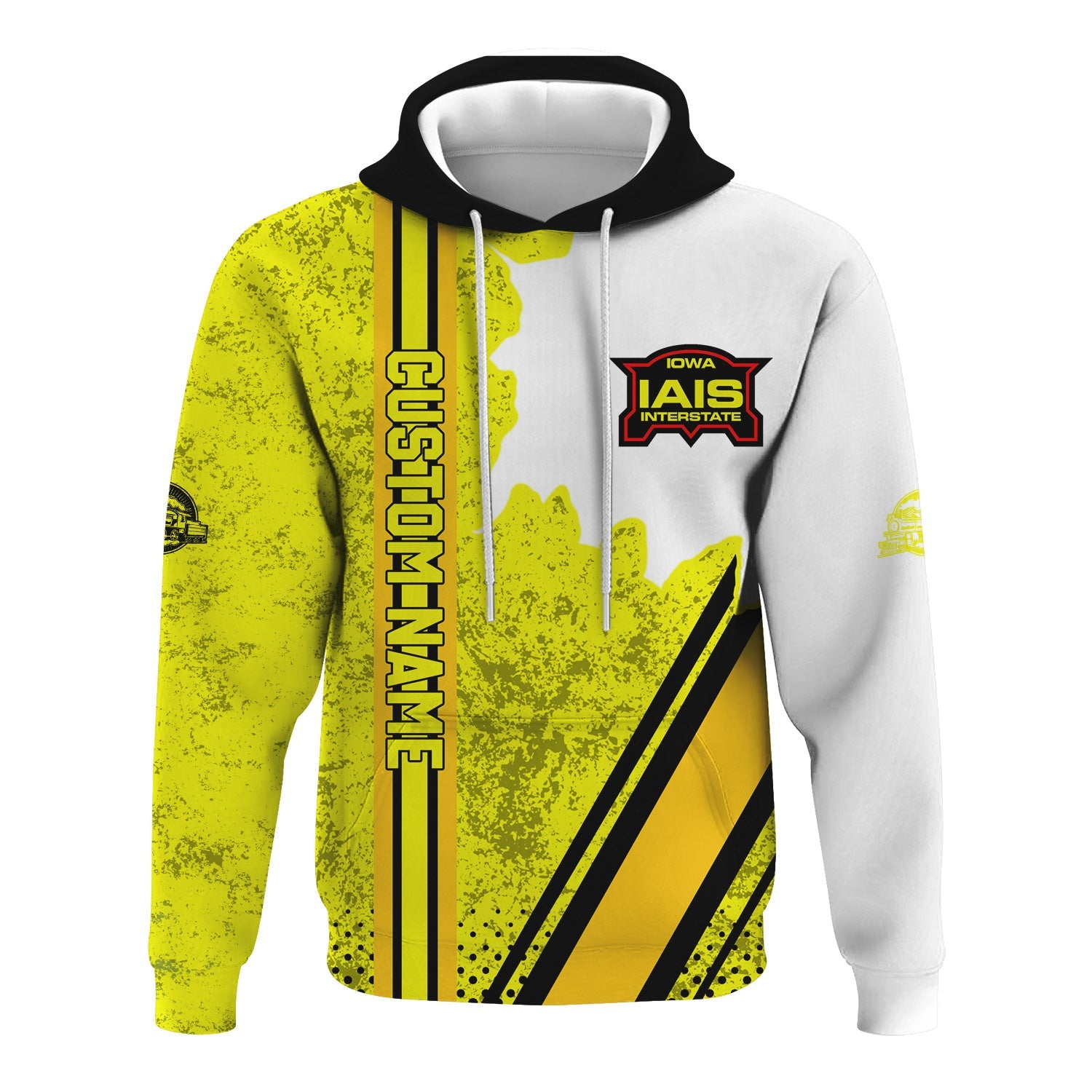 Railspirit Personalized Iowa Interstate Railroad Hoodie IAIS All Over Printed Unisex Zip Up Hoodie