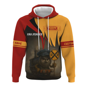Railspirit Personalized Chicago South Shore and South Bend Railroad Hoodie Angry Train Hoodie Gift Idea For Train Lover