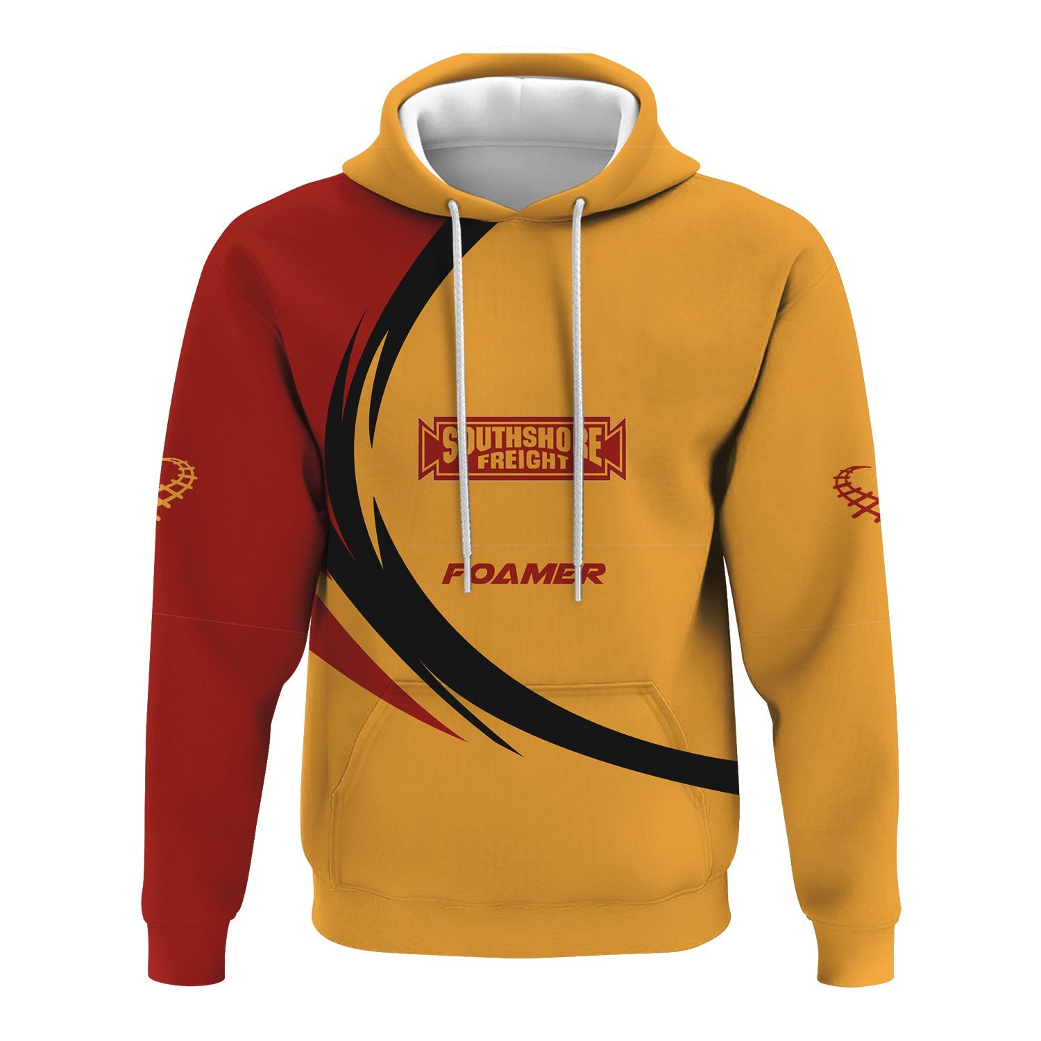 Railspirit Personalized Chicago South Shore and South Bend Railroad Hoodie Unique Graphic Style Zip Up Hoodie For Train Enthusiasts