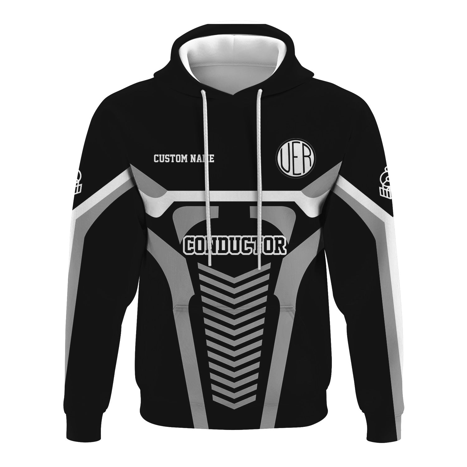 Railspirit Personalized Union Electric Railway Hoodie Track-Inspired with Custom Job Position Train Zip Up Hoodie