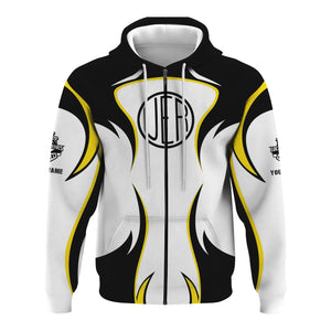 Railspirit Personalized Union Electric Railway Hoodie Distinctive Flame Style Zip Up Hoodie For Steam Engine Addict