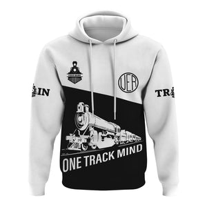 Railspirit Custom Name Union Electric Railway Hoodie One Track Mind Printed Zip Hoodie