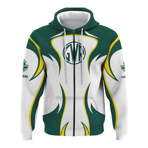 Railspirit Personalized Great Western Railway Hoodie Distinctive Flame Style Zip Up Hoodie For Steam Engine Addict