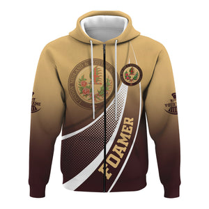 Railspirit Personalized London, Midland and Scottish Railway Hoodie Railway-Themed Style Zip Up Hoodie Gift Idea For Trainspotter