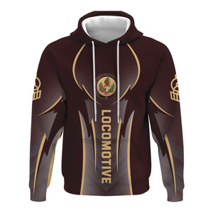 Railspirit Personalized London, Midland and Scottish Railway Hoodie Striking Line Style Train Zip Up Hoodie For Locomotive Lovers