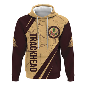 Railspirit Personalized London, Midland and Scottish Railway Hoodie Crackle Texture Style Train Zip Up Hoodie For Trackhead