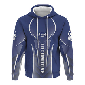 Railspirit Personalized London and North Eastern Railway Hoodie Striking Line Style Train Zip Up Hoodie For Locomotive Lovers