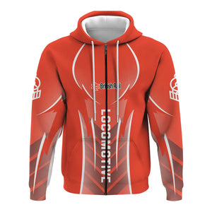Railspirit Personalized British Railway Hoodie Striking Line Style Train Zip Up Hoodie For Locomotive Lovers