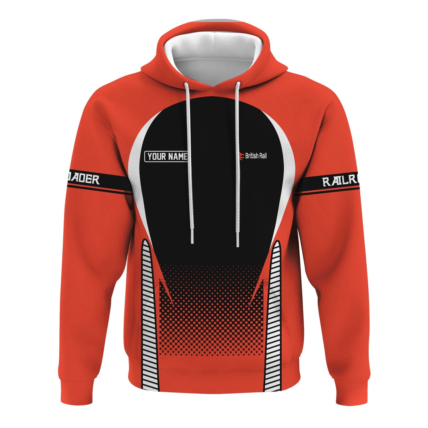 Railspirit Personalized British Railway Hoodie Stress Is Caused By Not Having Enough Trains  Zip Up Hoodie