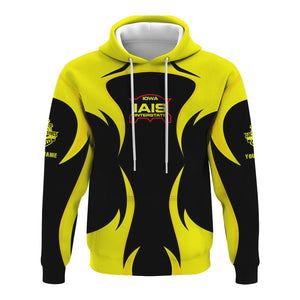 Railspirit Personalized Iowa Interstate Railroad Hoodie Distinctive Flame Style IAIS Zip Up Hoodie For Steam Engine Addict