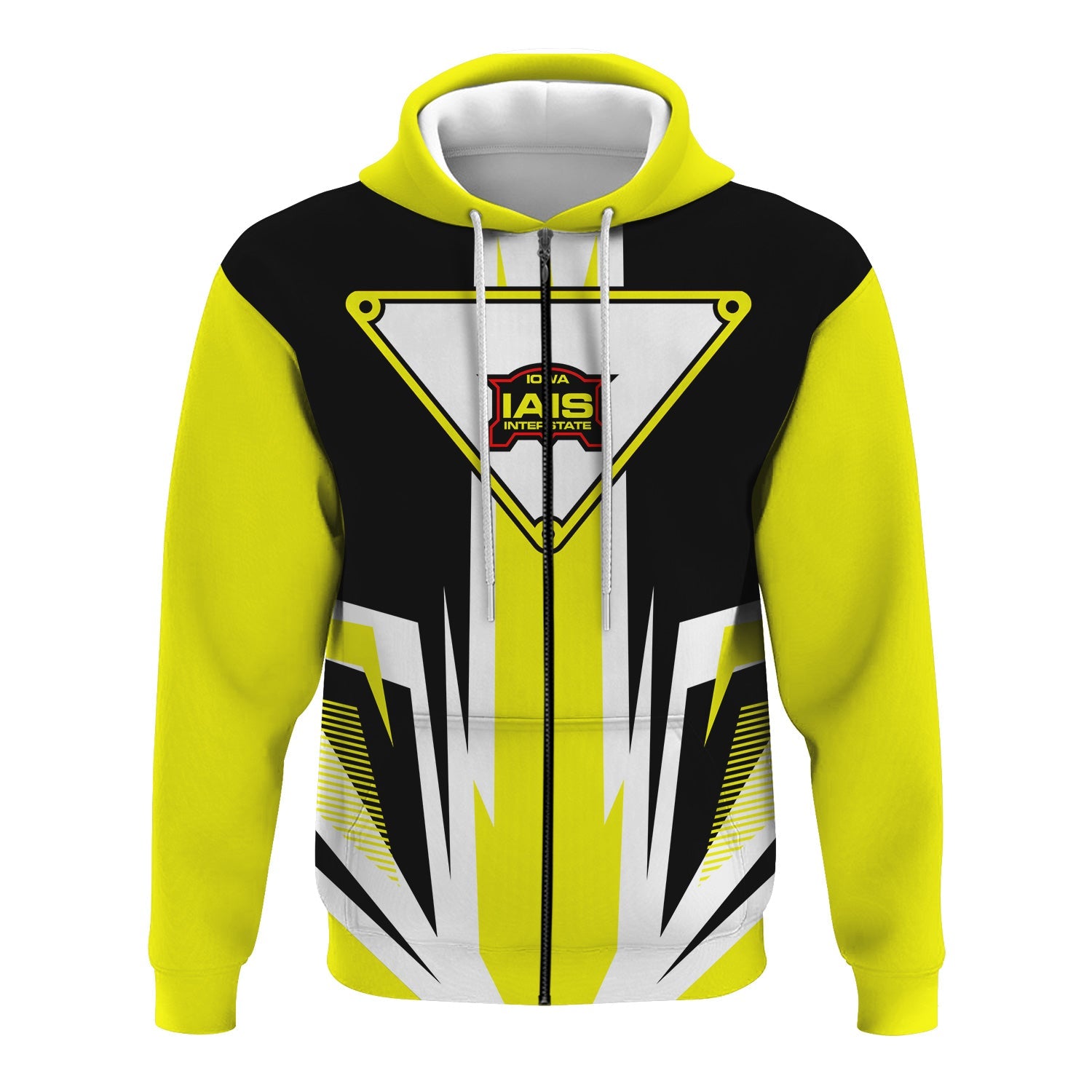 Railspirit Iowa Interstate Railroad Hoodie Bold Graphic Style IAIS All Over Printed Zip Up Hoodie