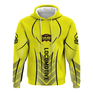 Railspirit Personalized Iowa Interstate Railroad Hoodie Striking Line Style IAIS Train Zip Up Hoodie For Locomotive Lovers