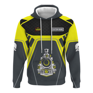 Railspirit Personalized Iowa Interstate Railroad Hoodie Steam Locomotive Engine Graphic IAIS Train Zip Up Hoodie All Over Print
