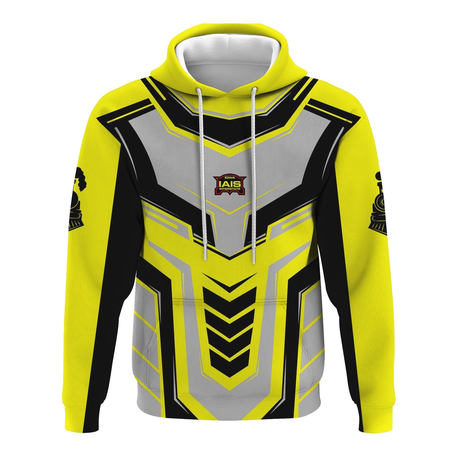 Railspirit Personalized Iowa Interstate Railroad Hoodie Armor-Inspired Design IAIS Train Zip Up Hoodie All Over Print