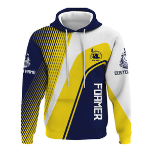 Railspirit Personalized Jersey Central Railroad Hoodie Vibrant Striking Style CNJ Zip Up Hoodie For Rail Enthusiasts