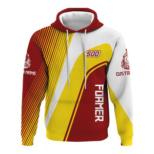 Railspirit Personalized Soo Line Railroad Hoodie Vibrant Striking Style Zip Up Hoodie For Rail Enthusiasts