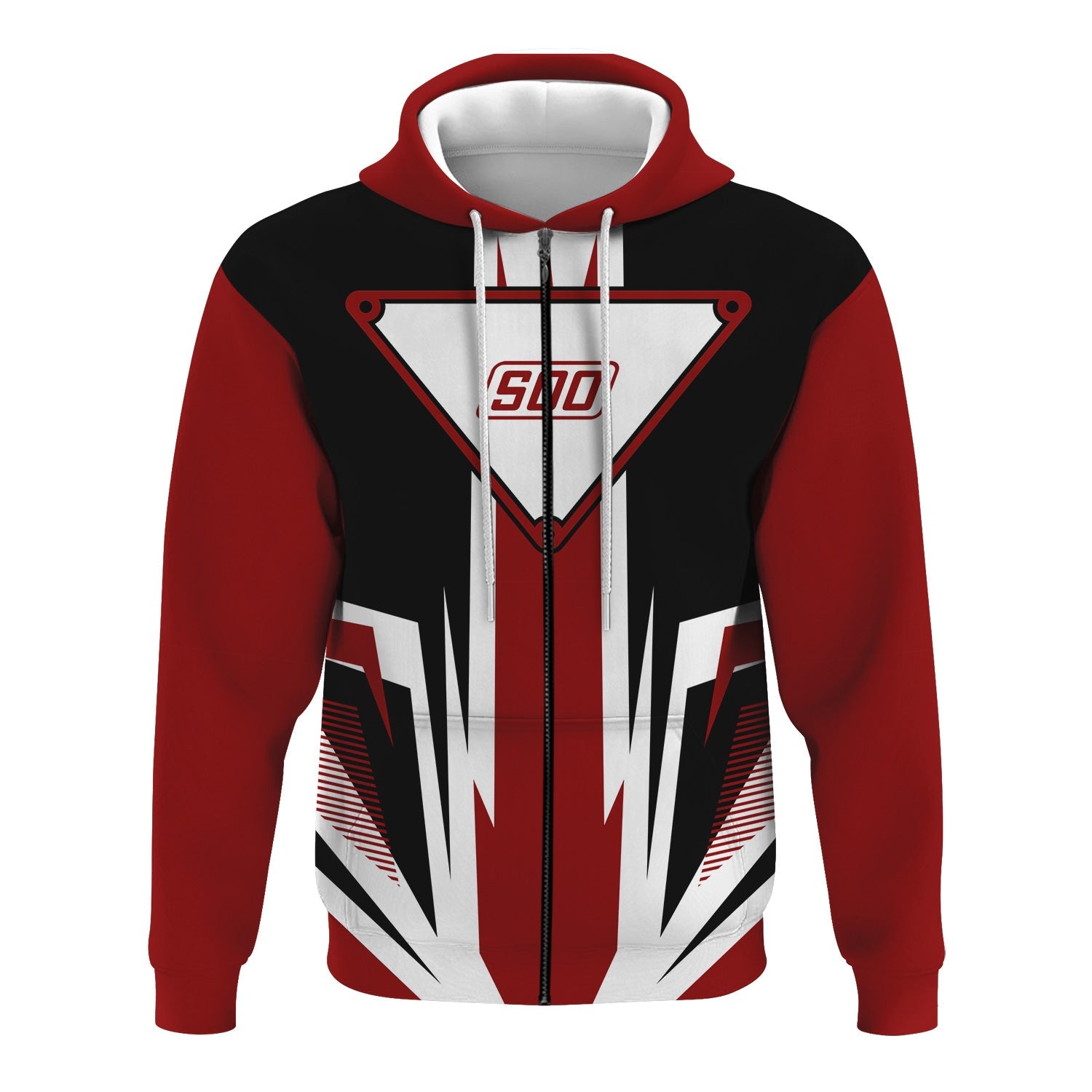 Railspirit Soo Line Railroad Hoodie Bold Graphic Style All Over Printed Zip Up Hoodie