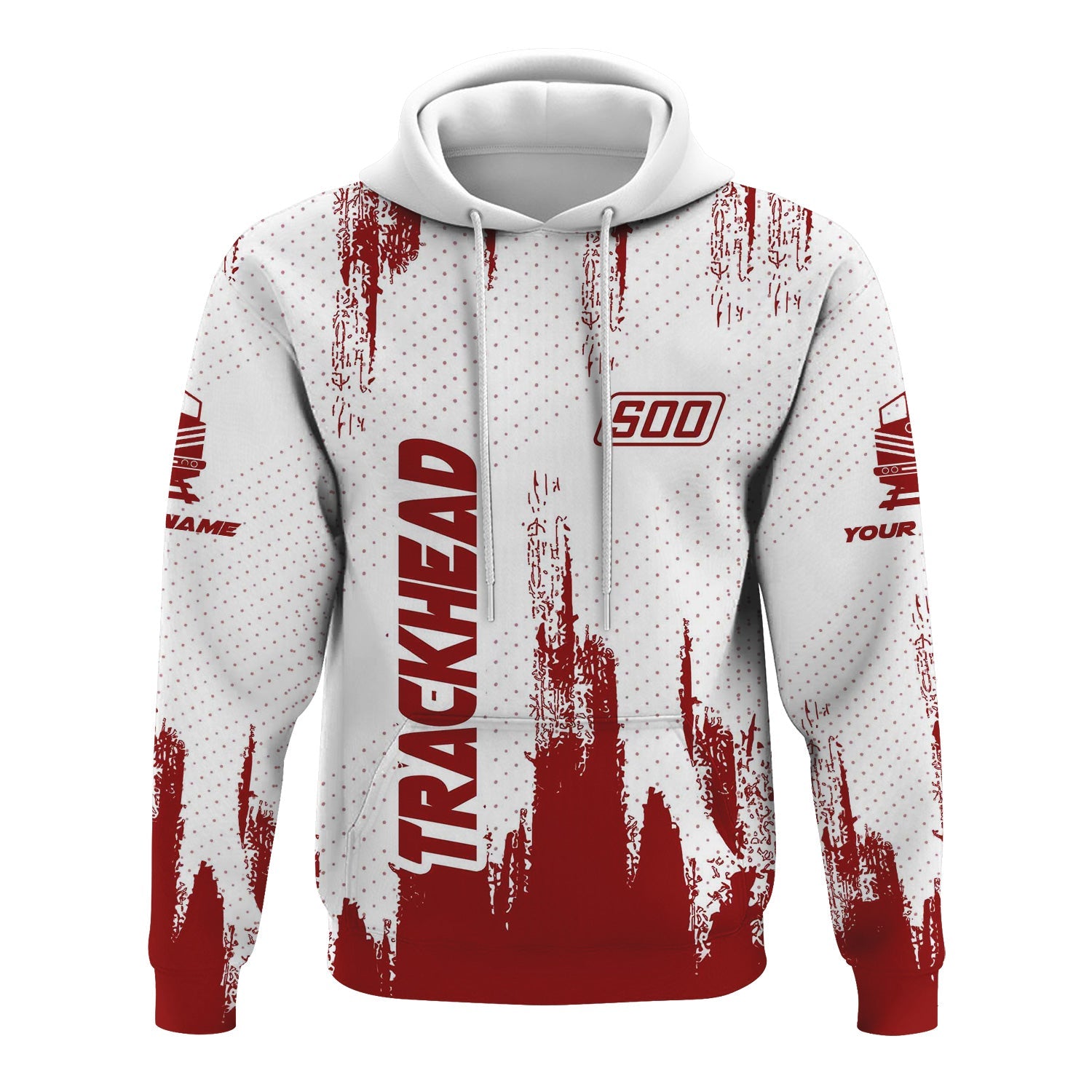 Railspirit Personalized Soo Line Railroad Hoodie Paint Impact Design Train Zip Up Hoodie for Trackhead
