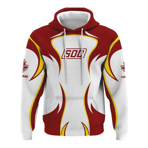 Railspirit Personalized Soo Line Railroad Hoodie Distinctive Flame Style Zip Up Hoodie For Steam Engine Addict