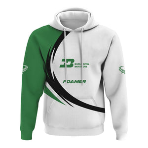 Railspirit Personalized Burlington Northern Railroad Hoodie Unique Graphic Style Zip Up Hoodie For Train Enthusiasts