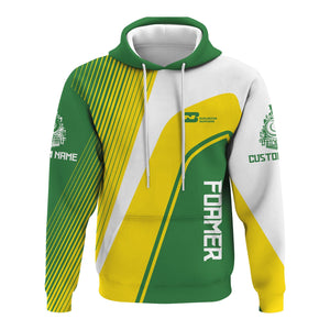 Railspirit Personalized Burlington Northern Railroad Hoodie Vibrant Striking Style Zip Up Hoodie For Rail Enthusiasts