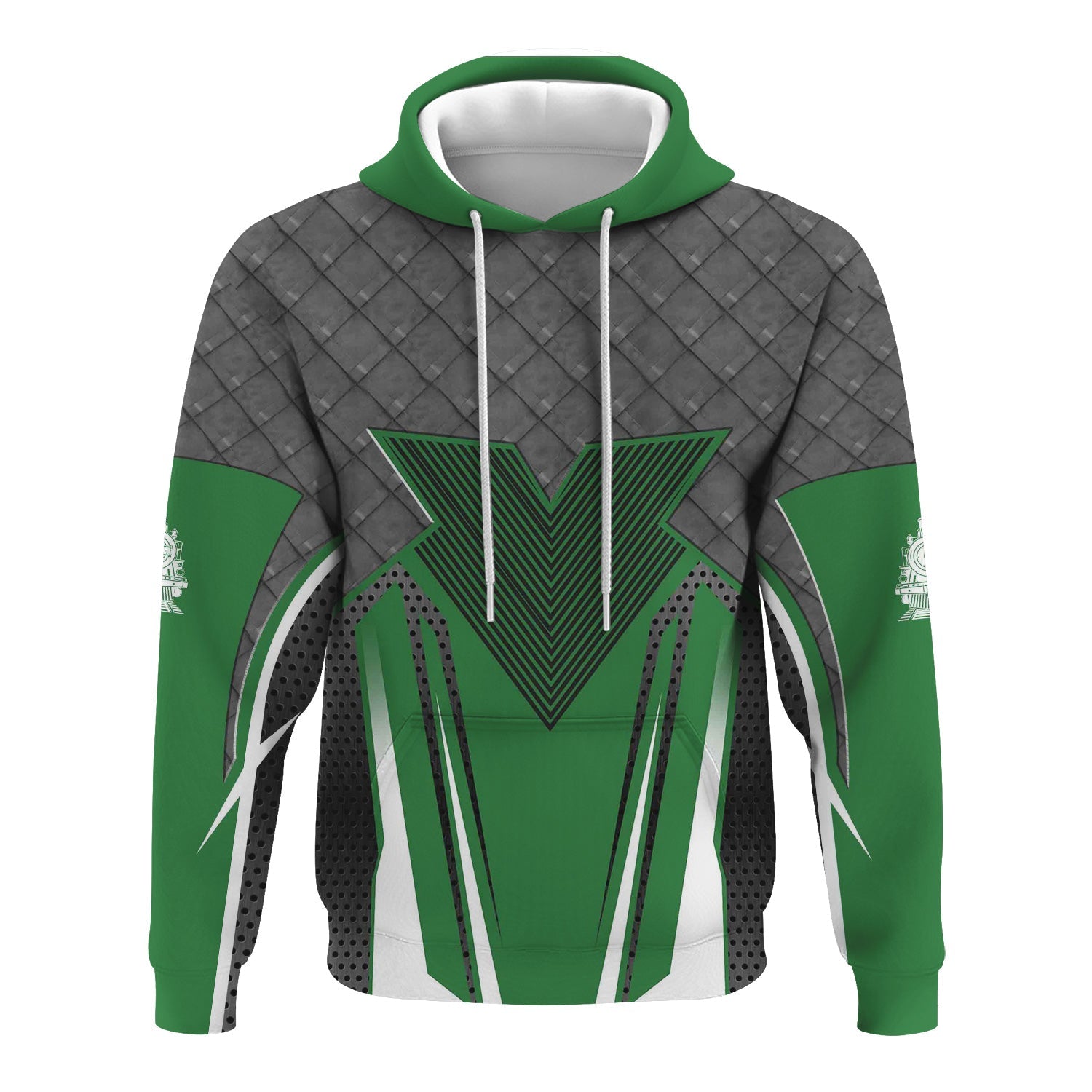 Railspirit Personalized Burlington Northern Railroad Hoodie Rugged Steel Vibes Train Zip Up Hoodie All Over Print