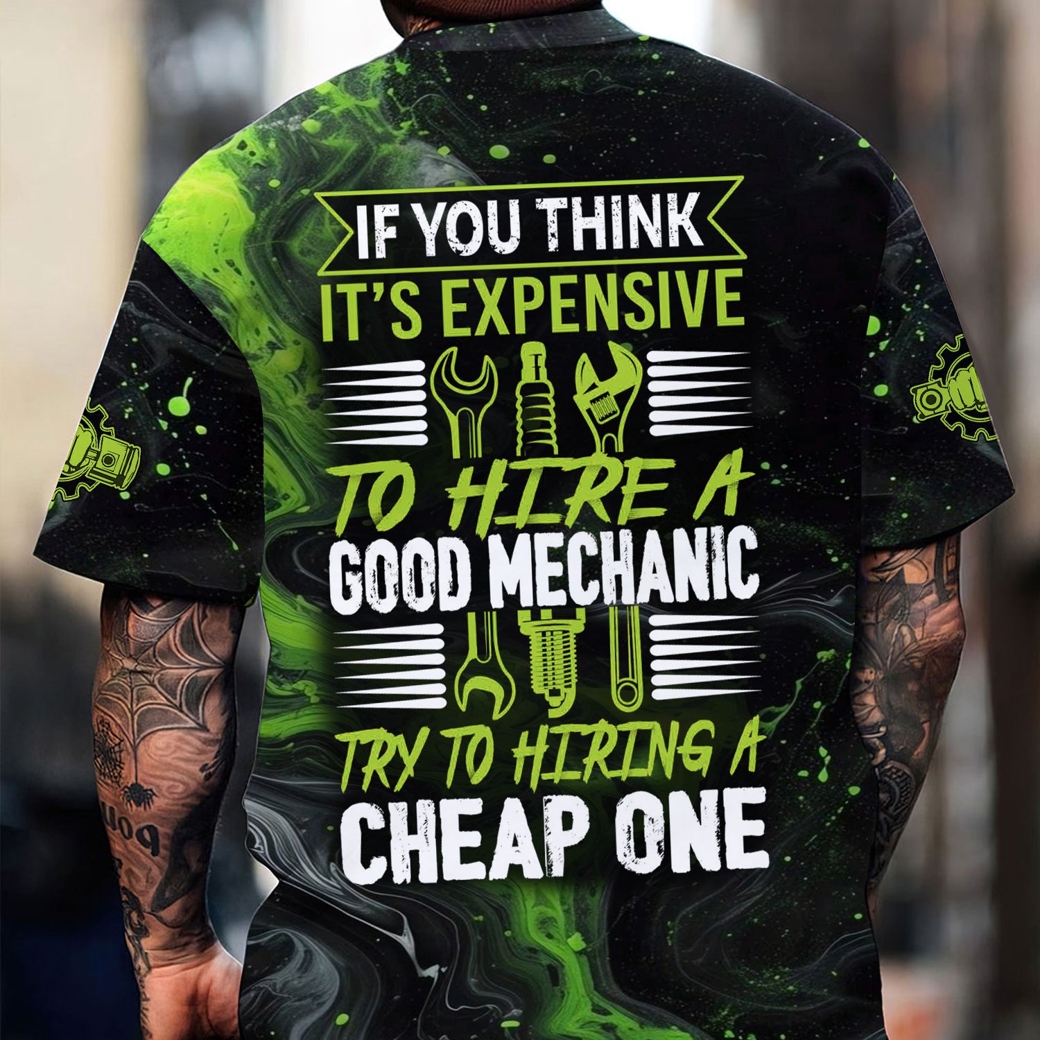 Custom Mechanic Work Shirt, If You Think It’s Expensive to Hire a Good Mechanic Quote, Funny Graphic Shirt for Men