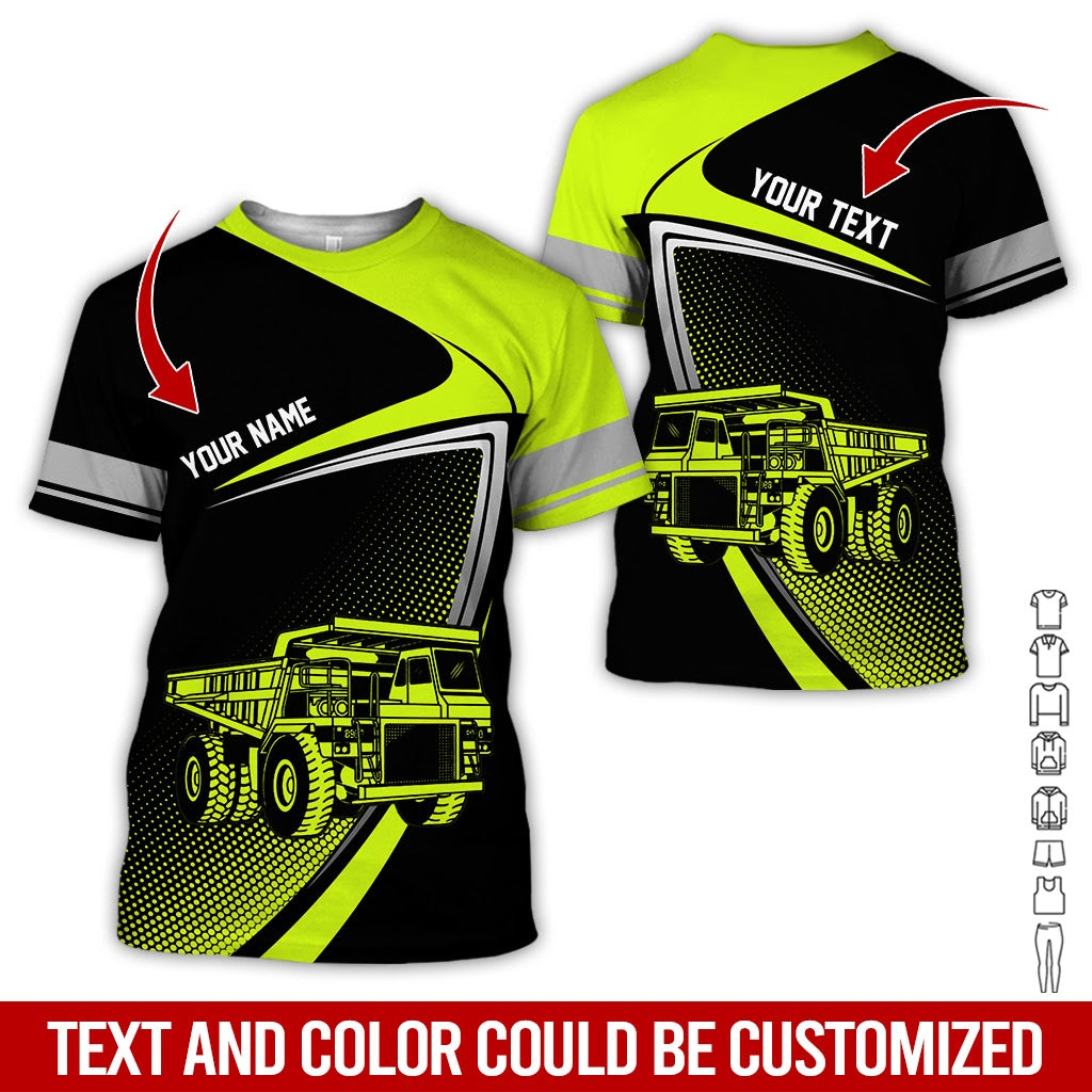 Custom Name Love Haul Truck Shirt, 3d Printed Style, Great Present For Haul Truck Lovers