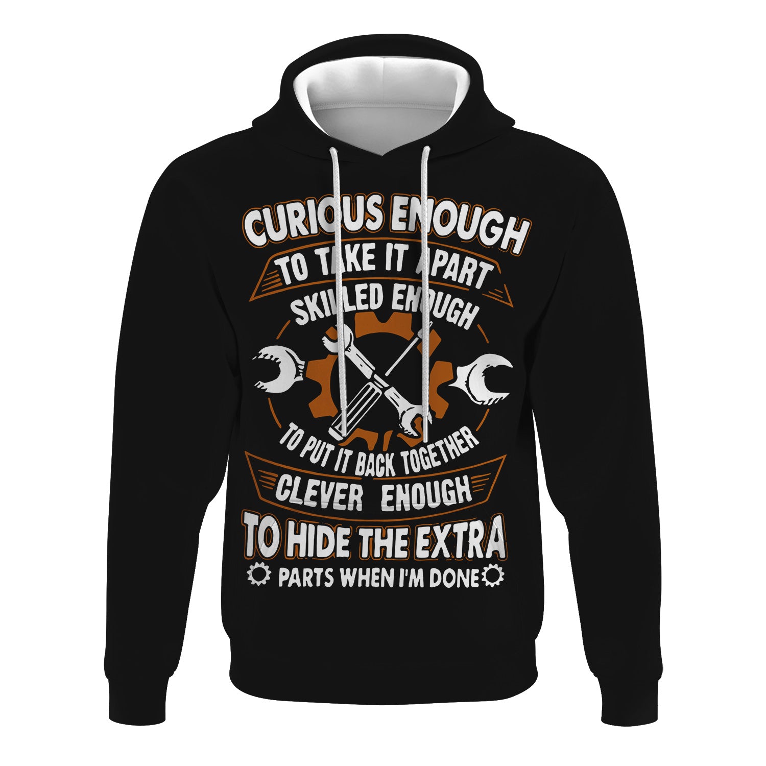 Mechanic Hoodie Curious Enough To Take It Apart Skilled Enough Mechanic Hoodie Fun Gift for Mechanics