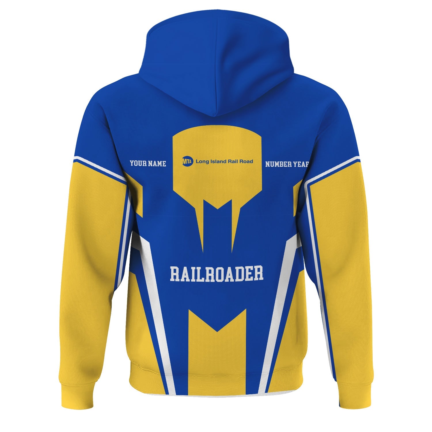 Railspirit Personalized Long Island Railroad Hoodie Custom Year Railroader Zip Up Hoodie Gift Idea For Train Lover