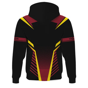 Railspirit Personalized Chicago Great Western Railroad Hoodie Unisex Train Zip Hoodie All Over Print