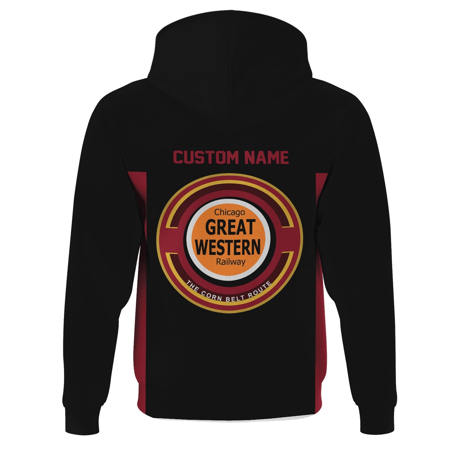 Railspirit Custom Name Chicago Great Western Railroad Hoodie Yes I Need All Those Train Printed Zip Hoodie
