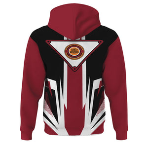 Railspirit Chicago Great Western Railroad Hoodie Bold Graphic Style All Over Printed Zip Up Hoodie