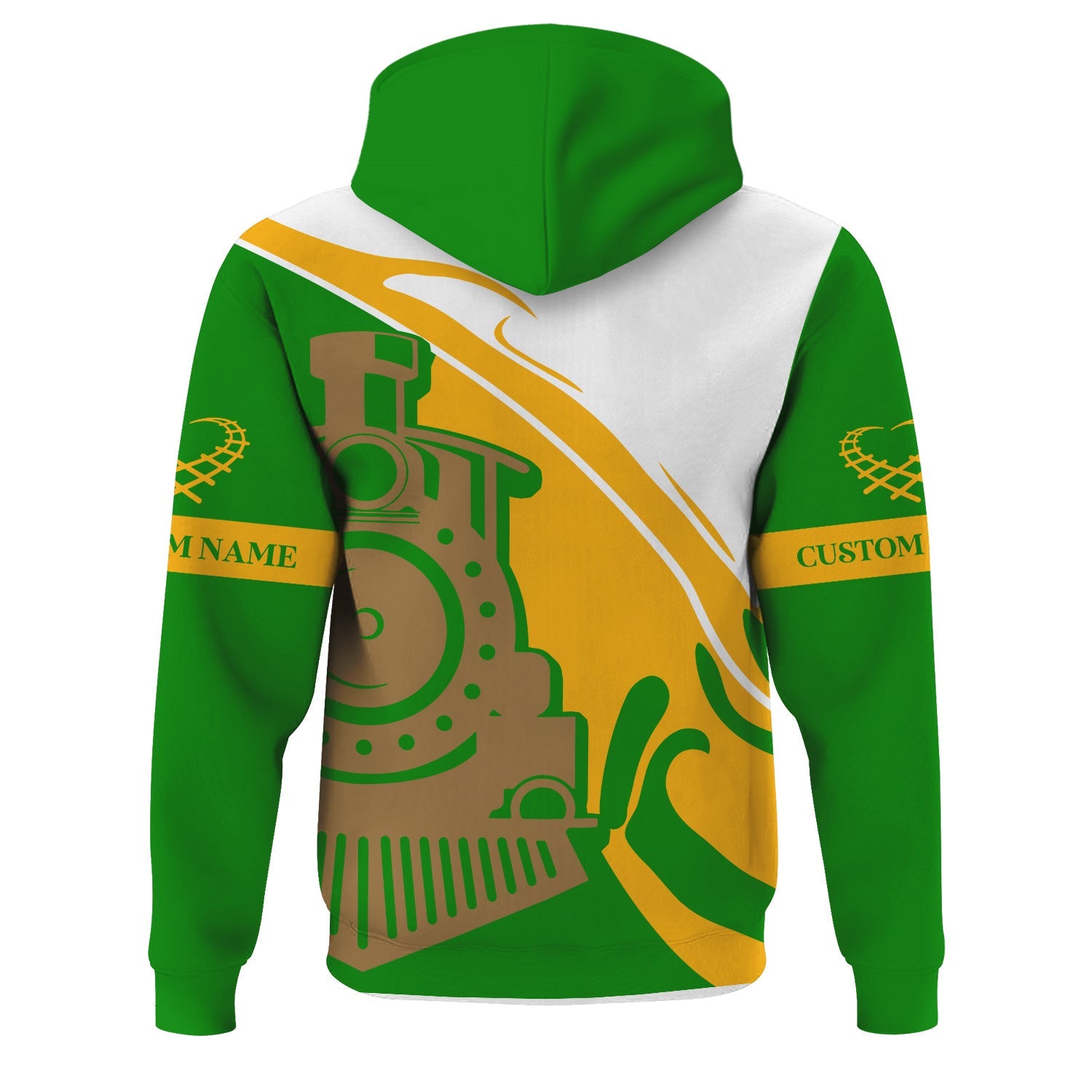 Railspirit Personalized Elgin Joliet And Eastern Railroad Hoodie Flame-Inspired Style Zip Up Hoodie Gift Idea For Train Lovers