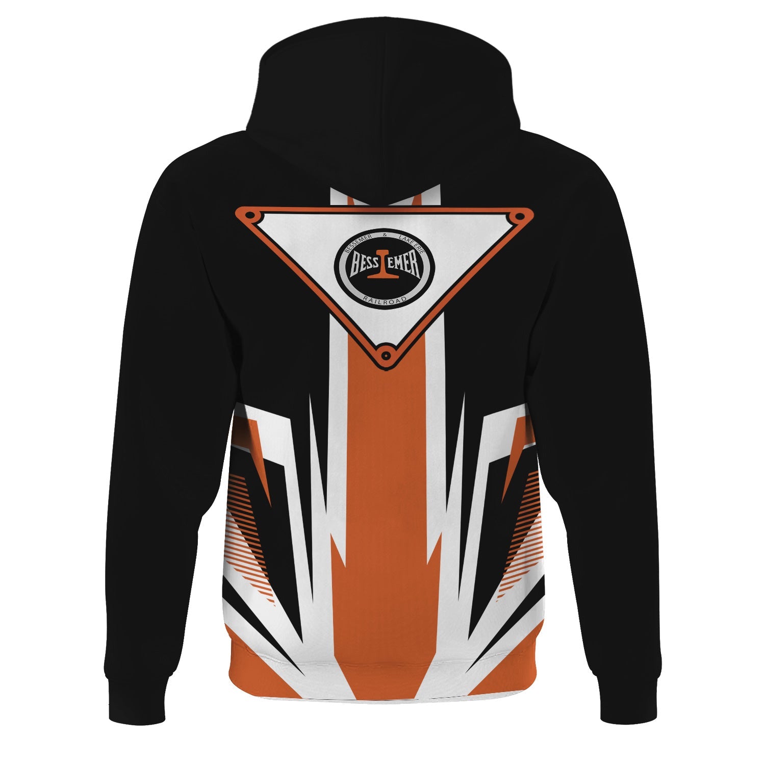 Railspirit Bessemer And Lake Erie Railroad Hoodie Bold Graphic Style All Over Printed Zip Up Hoodie