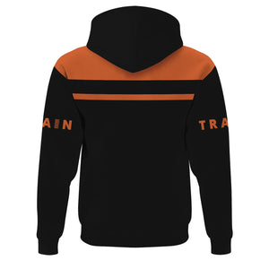 Railspirit Custom Name Bessemer And Lake Erie Railroad Hoodie American Train Ticket Printed Zip Hoodie