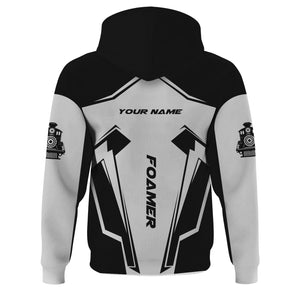 Railspirit Personalized Bessemer And Lake Erie Railroad Hoodie Railway Trainspotter Style Zip Up Hoodie Gift Idea For Foamers