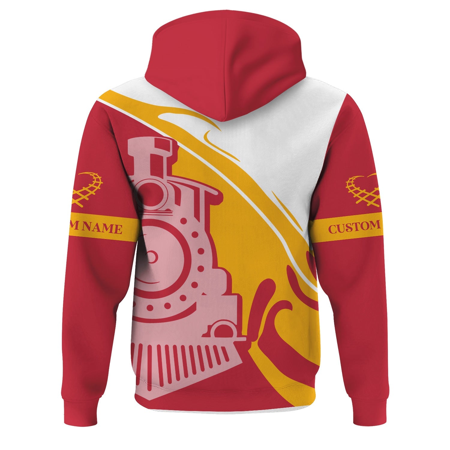 Railspirit Personalized Canadian Pacific Kansas City Hoodie Flame-Inspired Style CPKC Zip Up Hoodie Gift Idea For Train Lovers