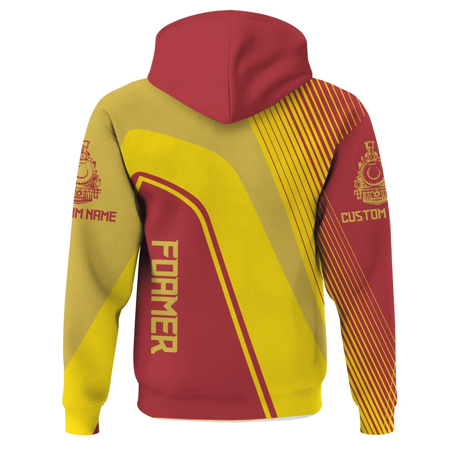 Railspirit Personalized Florida East Coast Railway Hoodie Vibrant Striking Style Zip Up Hoodie For Rail Enthusiasts