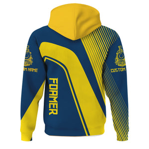 Railspirit Personalized Alaska Railroad Hoodie Vibrant Striking Style Zip Up Hoodie For Rail Enthusiasts