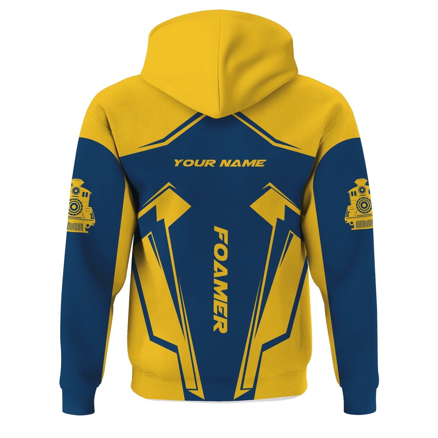 Railspirit Personalized Alaska Railroad Hoodie Railway Trainspotter Style Zip Up Hoodie Gift Idea For Foamers