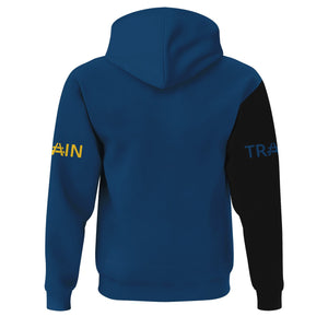 Railspirit Custom Name Alaska Railroad Hoodie Railroad Crossing Sign Printed Zip Hoodie
