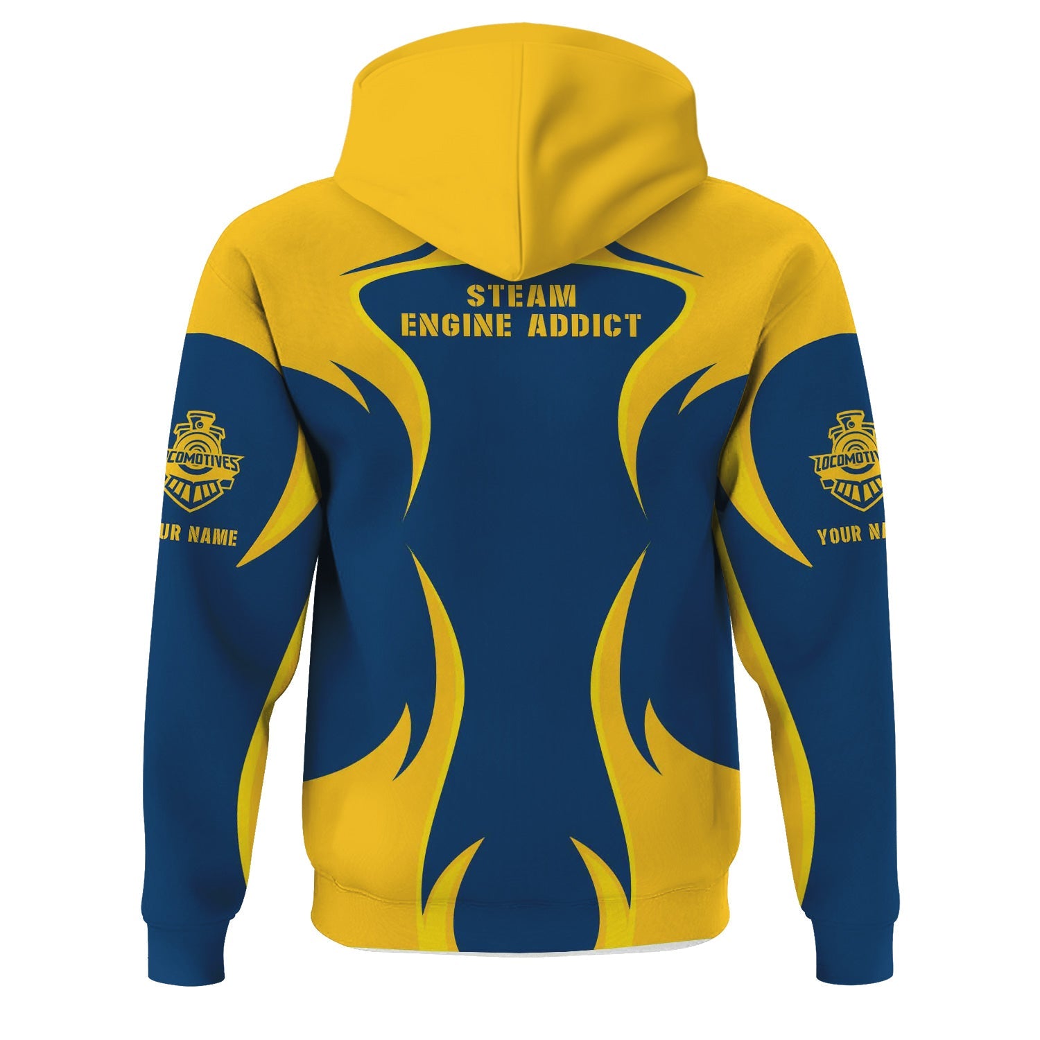 Railspirit Personalized Alaska Railroad Hoodie Distinctive Flame Style Zip Up Hoodie For Steam Engine Addict