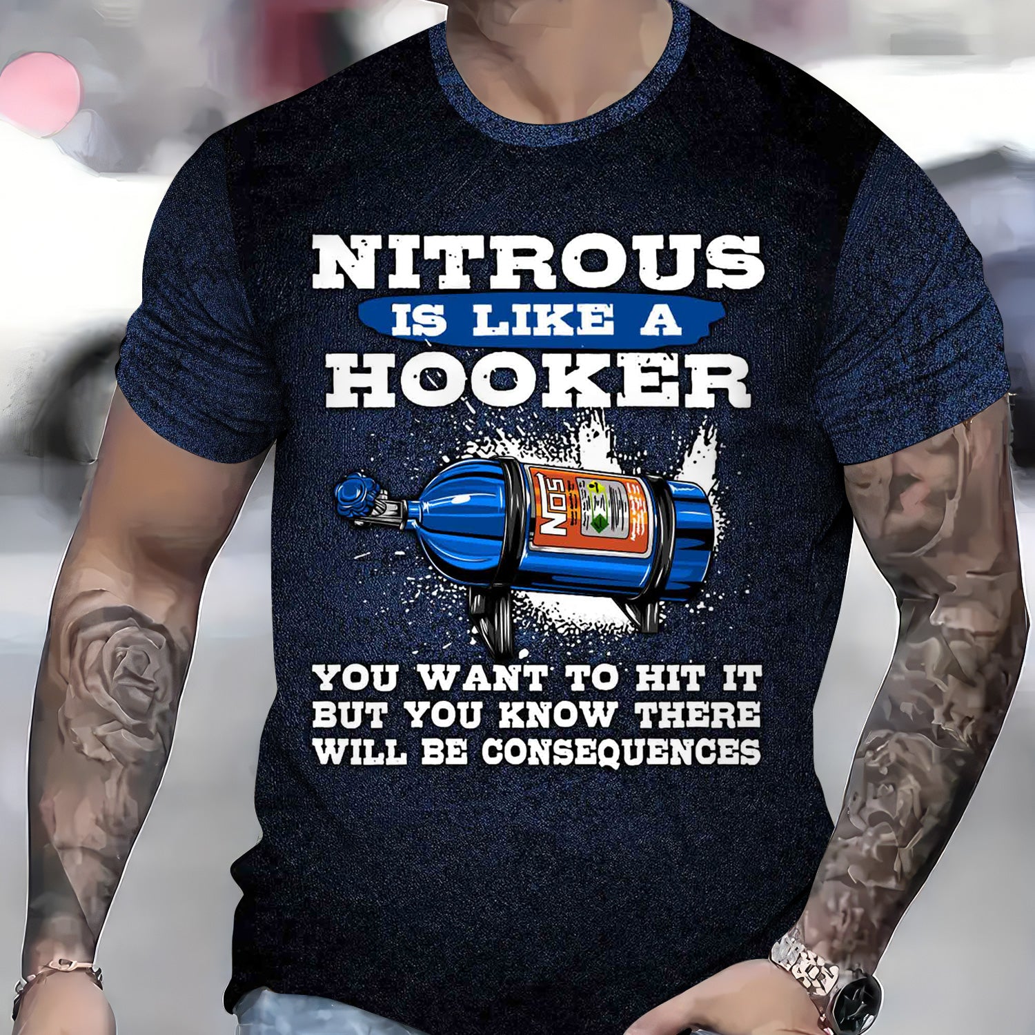 Vintage Mechanic Shirt Nitrous Is Like A Hooker T Shirt Gift For Men