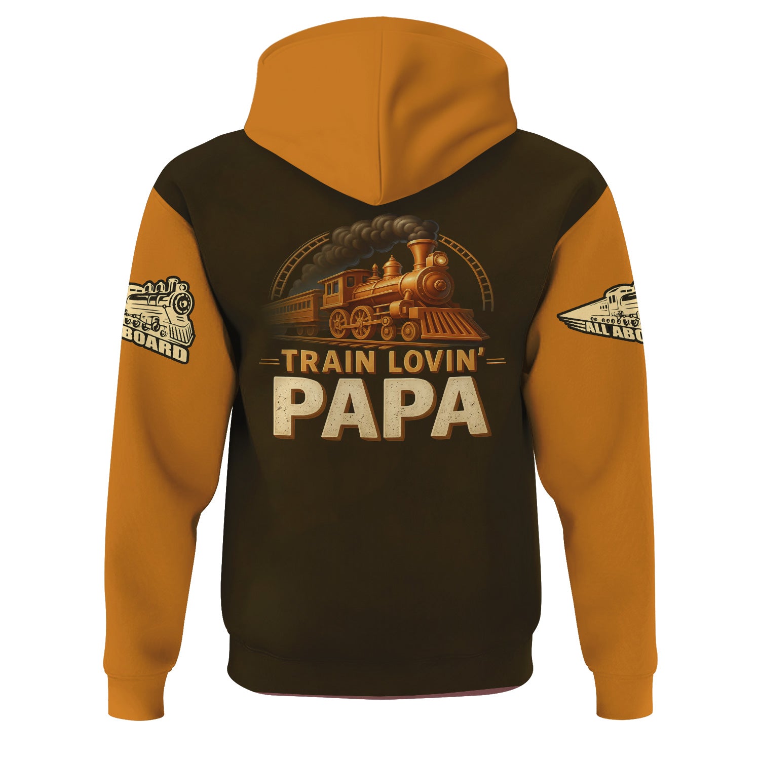 Railspirit Personalized Hoodie Father And Son Railway Buddies For Life Zip Up Hoodie Gift Idea For Train Lover