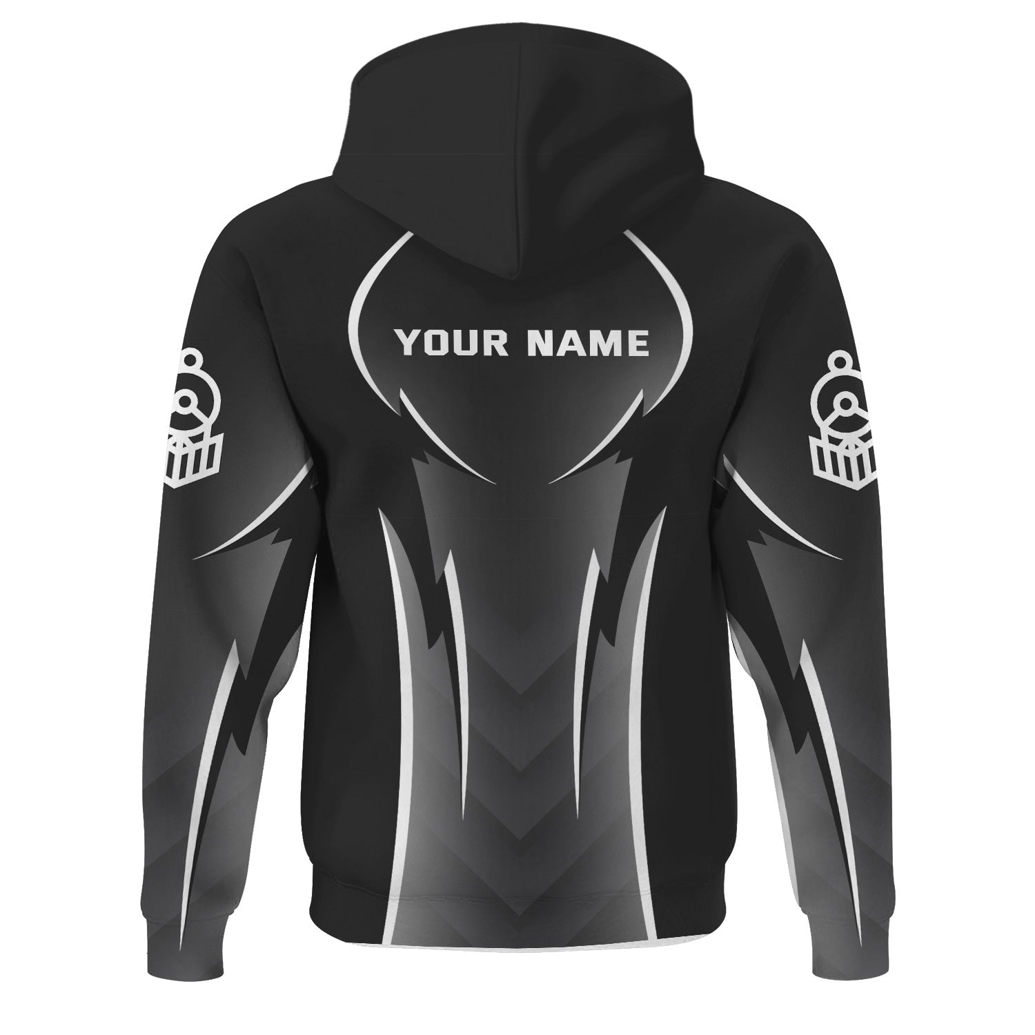 Railspirit Personalized New York Central Railroad Hoodie Striking Line Style Train Zip Up Hoodie For Locomotive Lovers